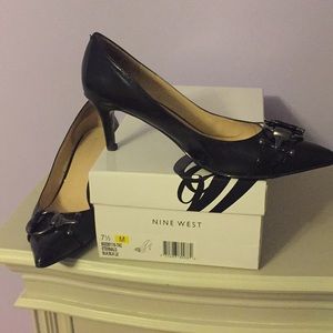 Nine West 7.5 Black Heels
